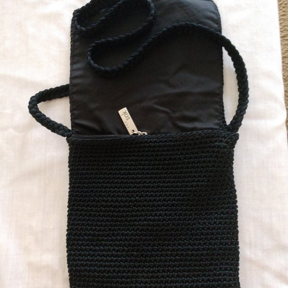 Lady's Purse, The SAK, Black Knit